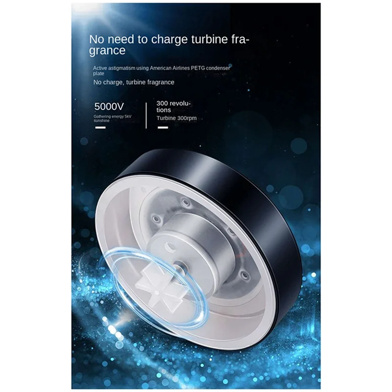 Car Aromatherapy Car Solar Rotating Aromatherapy Air Freshener Automatic Spray Interior Accessories