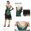 Vintage 1920s Flapper V-neck Double Tassel Dress Great Gatsby Cosplay Costume Cocktail Party Charleston Dance Sequin Dress 5