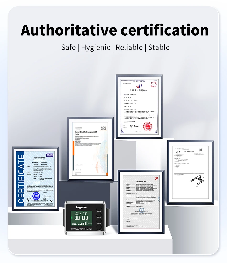 Suyzeko Laser-Therapiegerät LLLT Medizinisches Professionelles Therapeutisches Laser-Physiotherapiegerät für Diabetes Bluthochdruck Schmerzlinderung – Detail 3