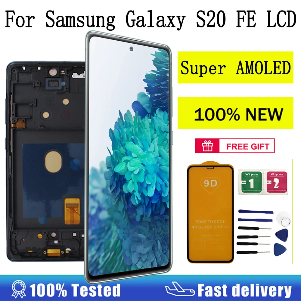 Super-AMOLED-LCD-For-Samsung-Galaxy-S20-FE-Display-Screen-Assembly-For ...