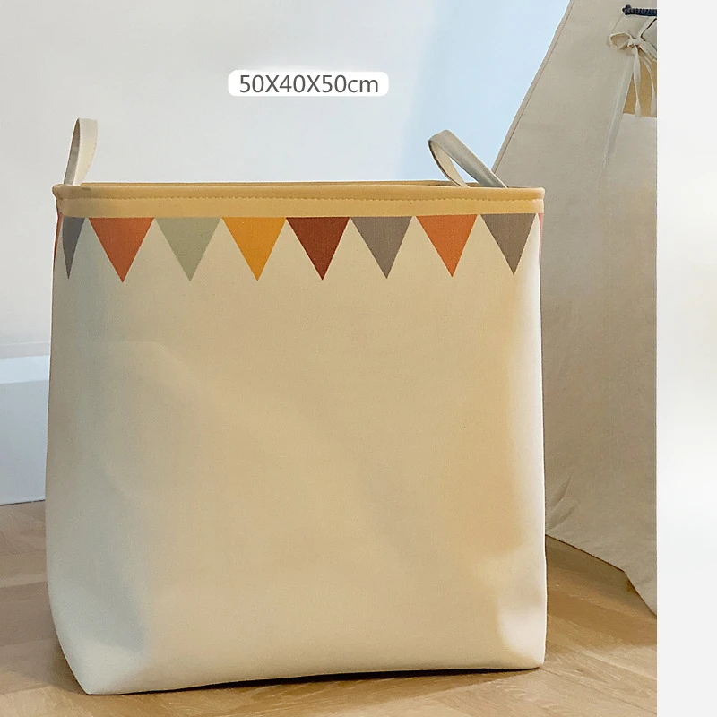 Thickened Fabric Can Be Tied Quilt Clothes Storage Basket Moving Quilt Dust Bag Dormitory Household Large Storage Bucket 4