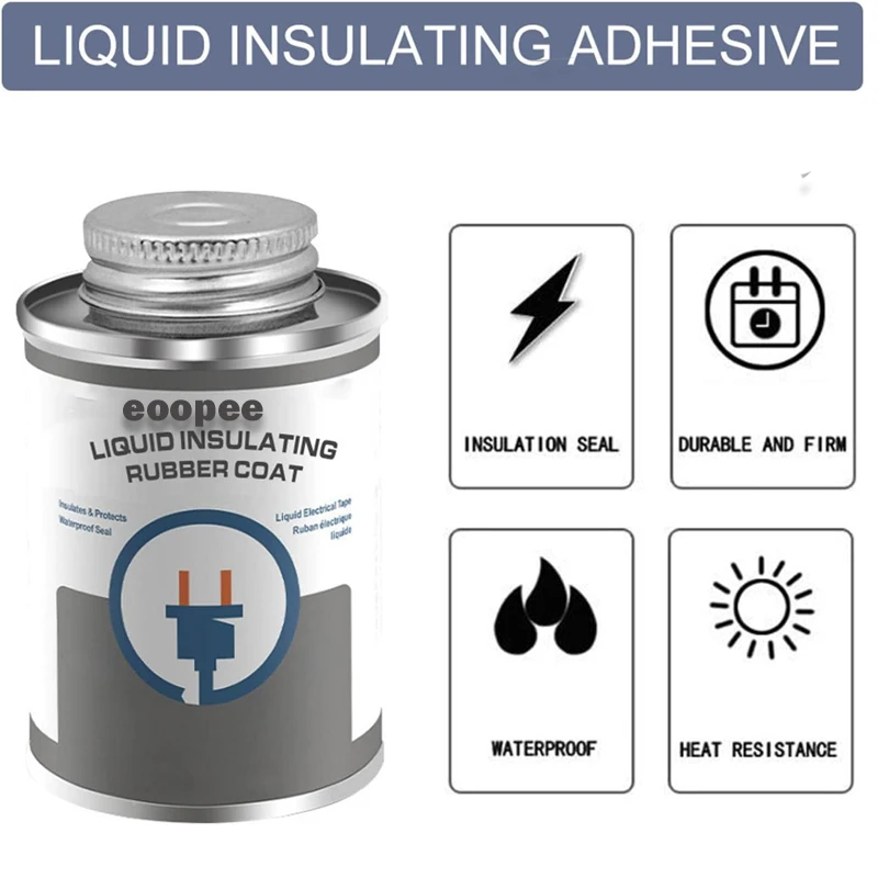 Electrical Tape 260ML Liquid Insulating Rubber Repair Cable Paste Coat Waterproof Glue