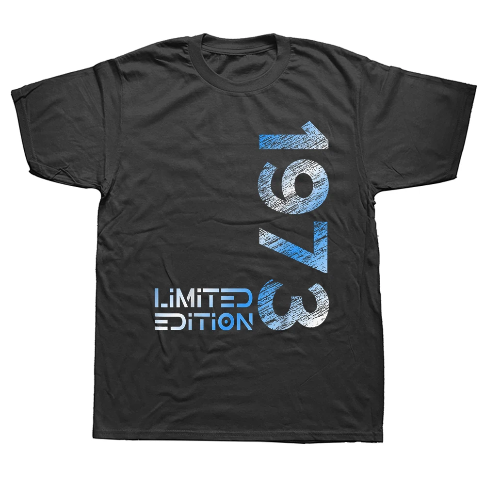 Limitierte Auflage Vintage 1973 Herren Damen 53. T-Shirts Reine Baumwolle Humor Streetwear T-Shirt Kurzarm Unisex Lose Kleidung