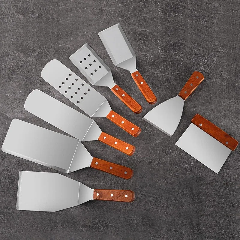 Stainless Steel Spatula Scraper Kitchen Grill Scraper