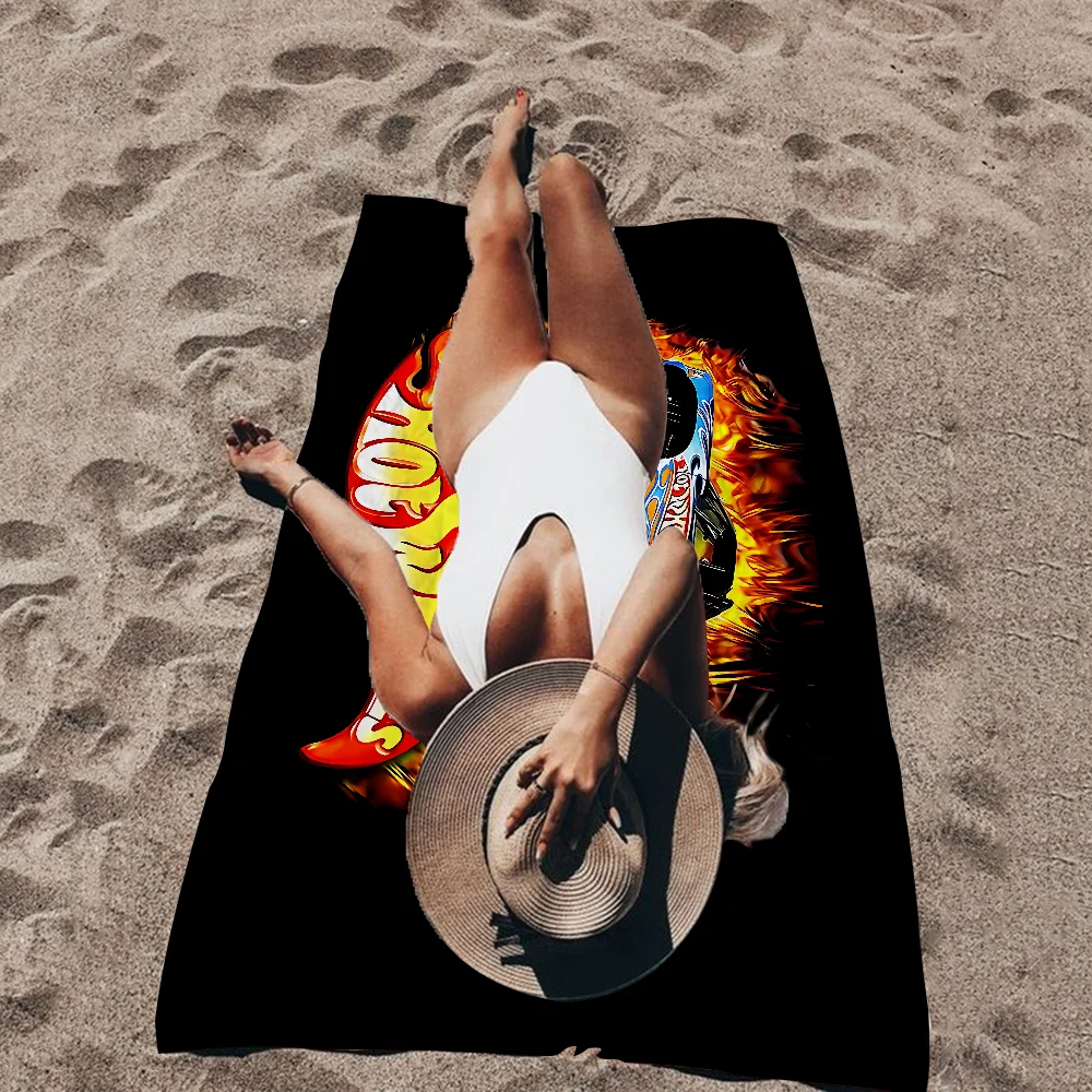 Hot Wheels Racing Microfiber Beach Towel Absorbent Quick dry Soft Yoga Swimming Resort Mountain Climbing Towel 2