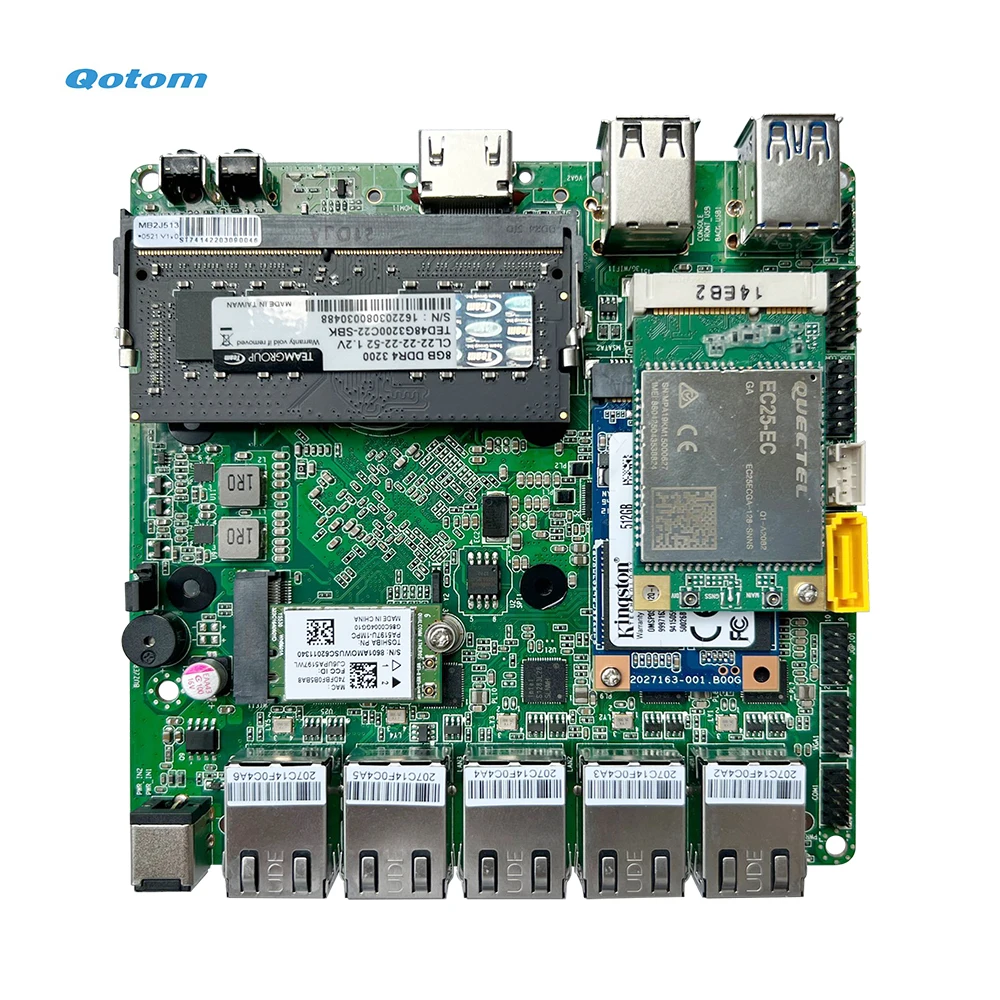 5x Intel 2.5G Megye qotom Mali PC J4125 Dutyi core/ N4000 Viadal Csutka pfsense Forgalomirányító Tüzvédő