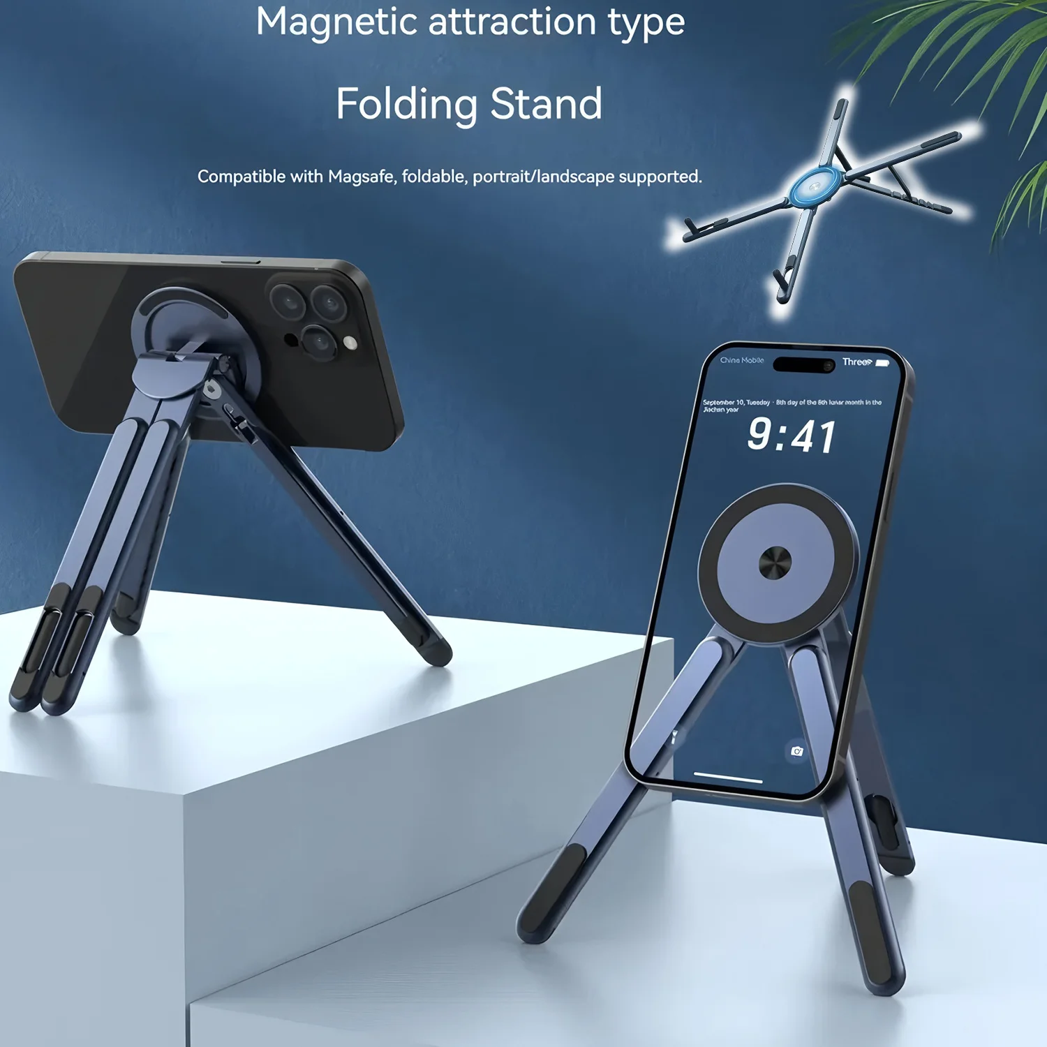 2-in-1 휴대폰 거치대, 책상용 노트북 거치대, 360도 회전 가능한 태블릿 암 마운트 °   회전식 알루미늄 노트북 트레이, 접이식 컴퓨터 스탠드