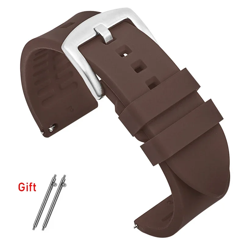 Universal Waterproof Silicone Quick Release Watch Strap
