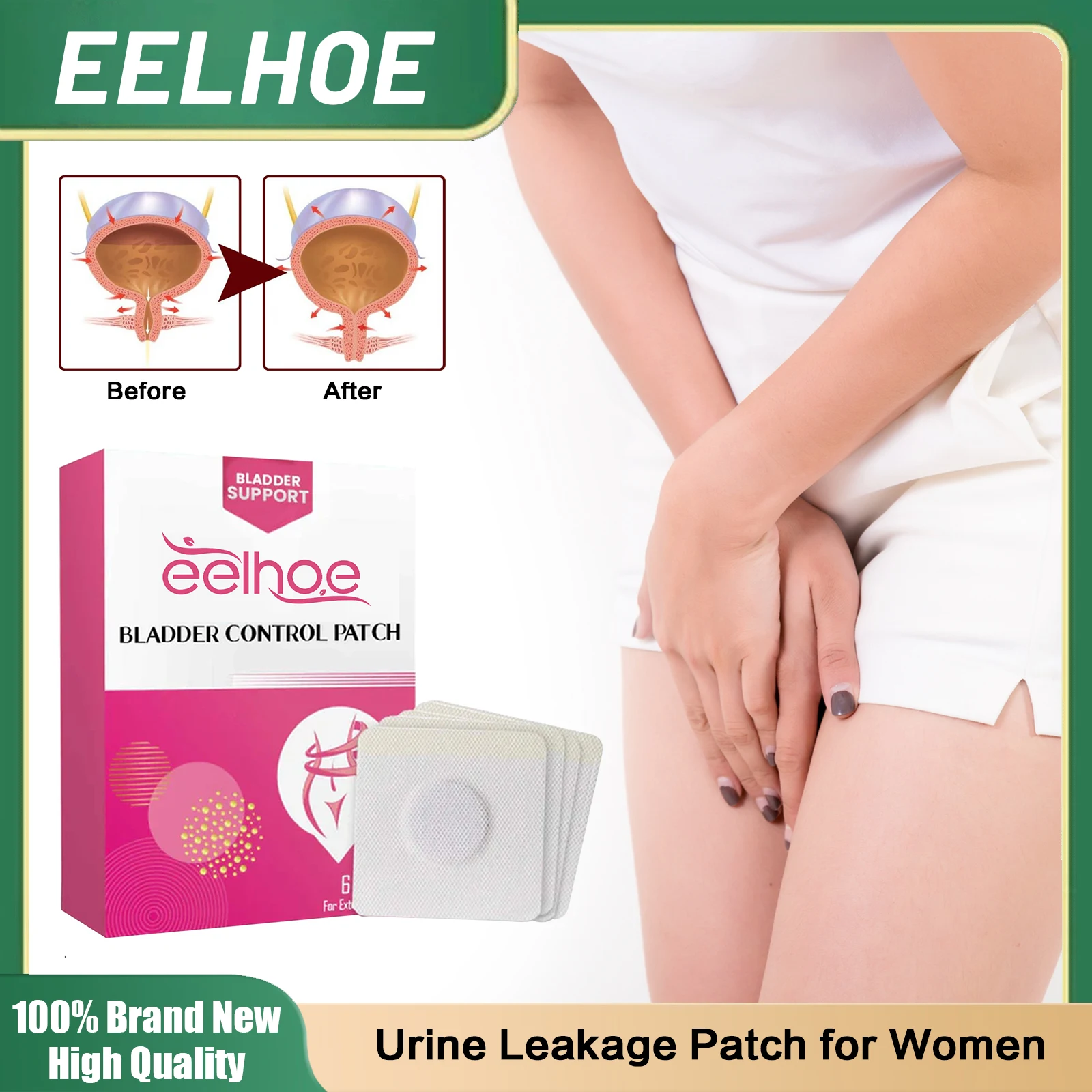 

Urine Leakage Patch for Women Treatment Urinary Incontinence Stop Frequent Urination Postpartum Repair Bladder Control Sticker