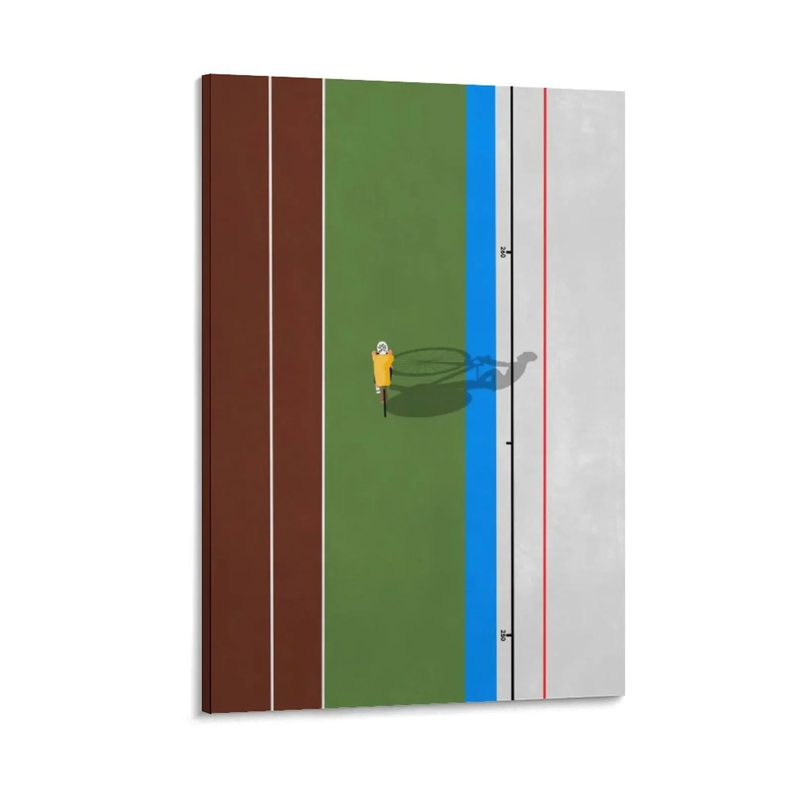 

Cycling Sprinter Aerial Illustration Canvas Painting poster mural Decorative painting for bedroom