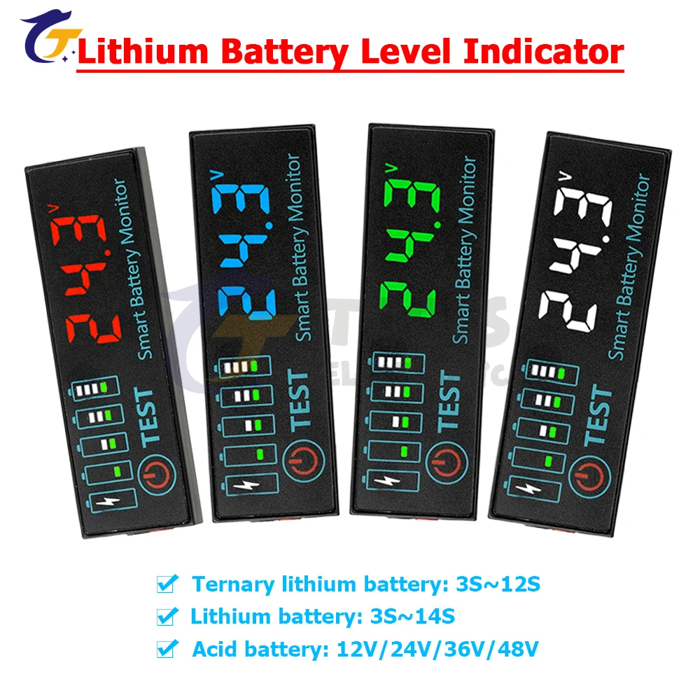 Testeur de Batterie Drone LED 1S-8S Indicateur de Puissance Lipo Li-ion