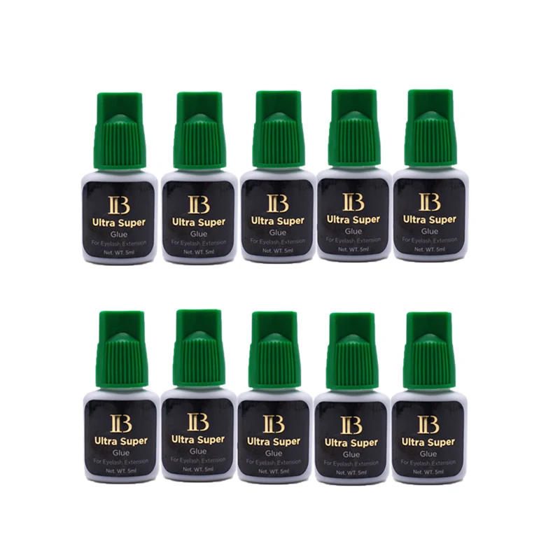I-Beauty IB Ultra Super Glue for Eyelash Extensions 5ml IB Glue Green Cap False Lash Adhesive Makeup Tools Wholesale Shop 5