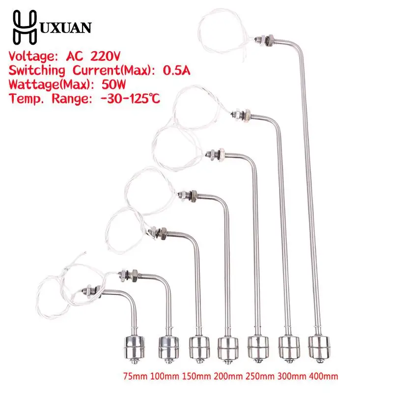 Description Picture 3 of item1PCS Stainless Steel Float Switch Tank Liquid Water Level Sensor Double Ball Float Switch Tank Pool Flow Sensors