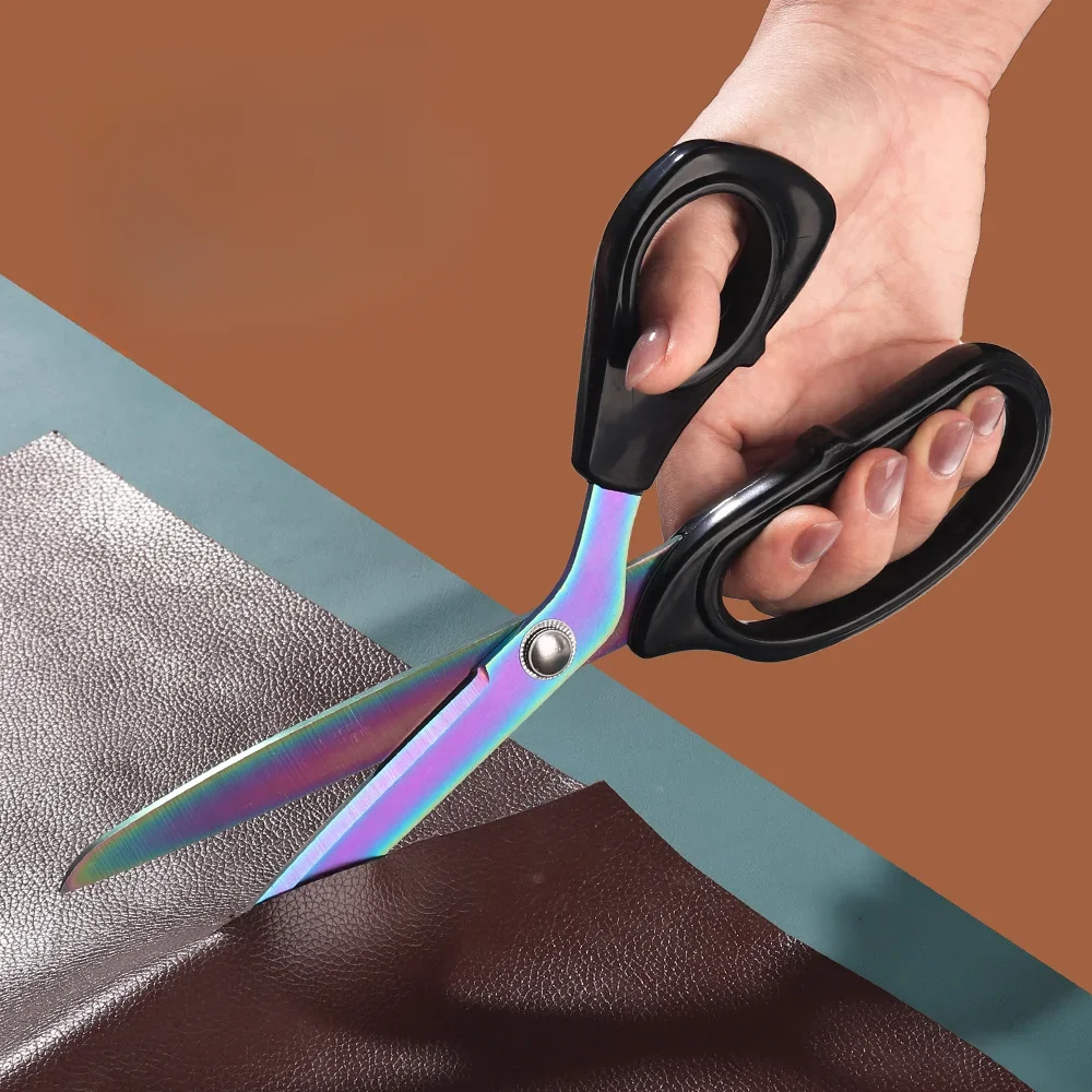 Sewing Scissors Tailor Scissors 8/10inch Stainless Steel Fabric Sewing Tool Clothing Cutter Shears DIY