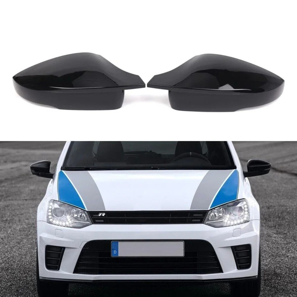 

1 Pair Door Wing Mirror Cover Cap Rear View Mirror Housing 6R0857537B 6R0857538B Replaces Compatible For UP 2016-2021