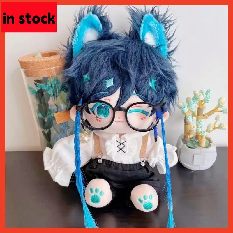

20cm Genshin Impact Plush Toys Barbatos Anime Figure Plushie Dolls Soft Stuffed Dress Up Model Decor Kawaii Children Gifts Toys