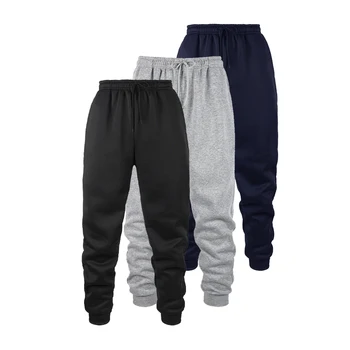 Pantalons de Jogging pour hommes pantalons de sport pantalons de course de Fitness pantalons de survêtement de couleur unie pantalons de maison faciles à assortir 1