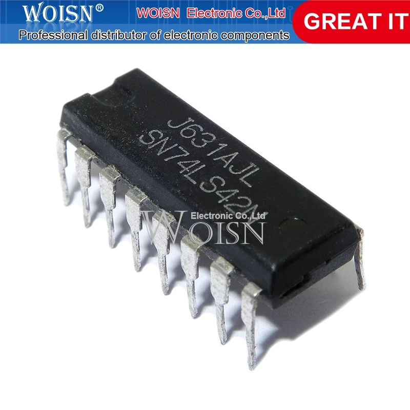 10 Stück sn74ls42n 74 ls42 dip-16