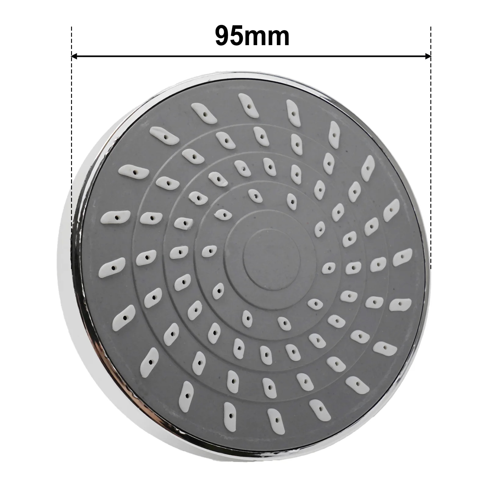 

Durable Shower Head Fixtures Flexibility High Pressure Removable Round ABS Adjustable Flow Self-cleaning Nozzle