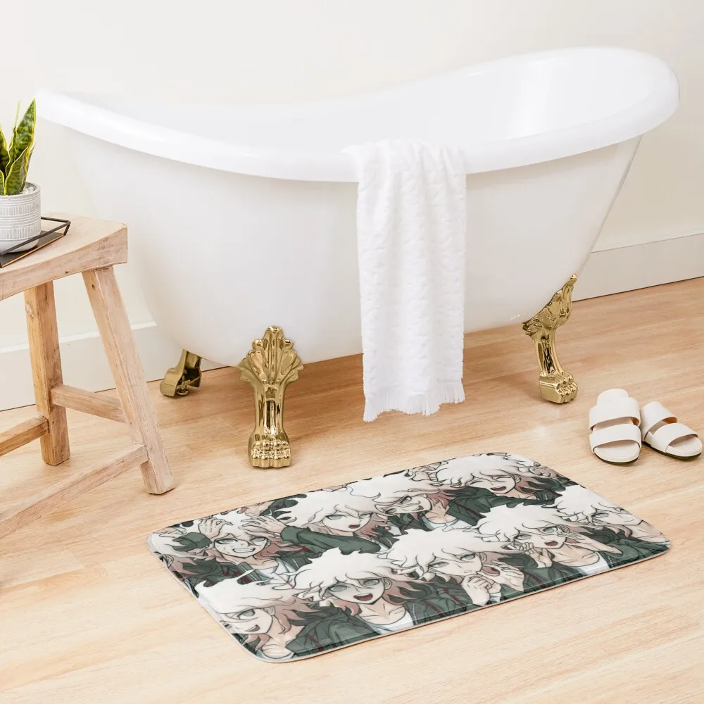 

Nagito Komaeda Bath Mat Bathtub Anti Slip Accessories For Shower And Services Carpet For Bath Anti-Skid Mat
