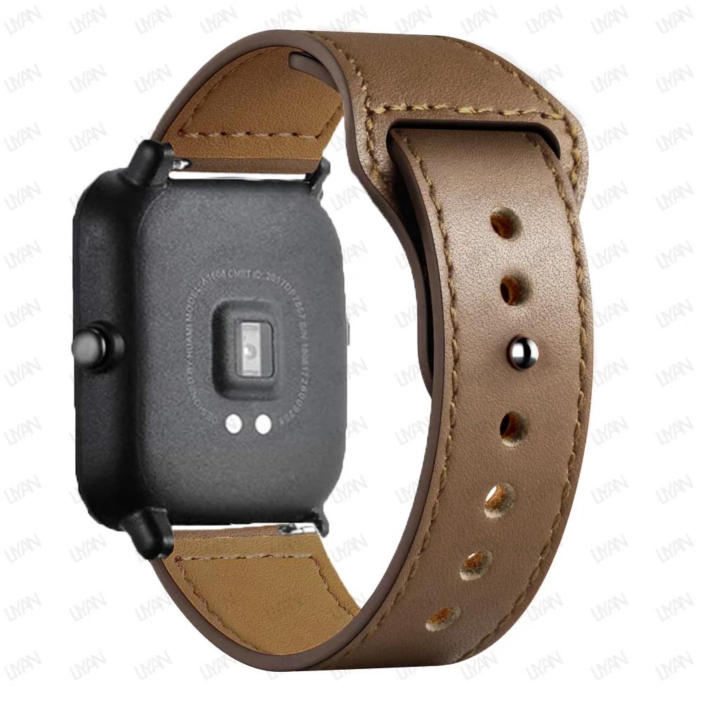 Premium Leather Watch Band - Elegant 20mm/22mm Strap Bracelet