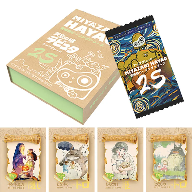 

New Hayao Miyazaki Movie Series Collection Cards Boost Box Fairy Tale World Special Limited Rare Flash Card Children's Toy Gifts