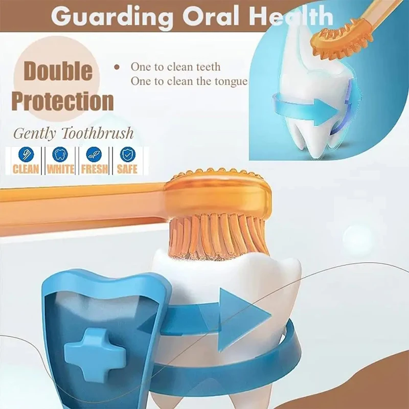 Title 6, 2Pcs Dog Toothbrush Plastic Pet Toothbrush With...