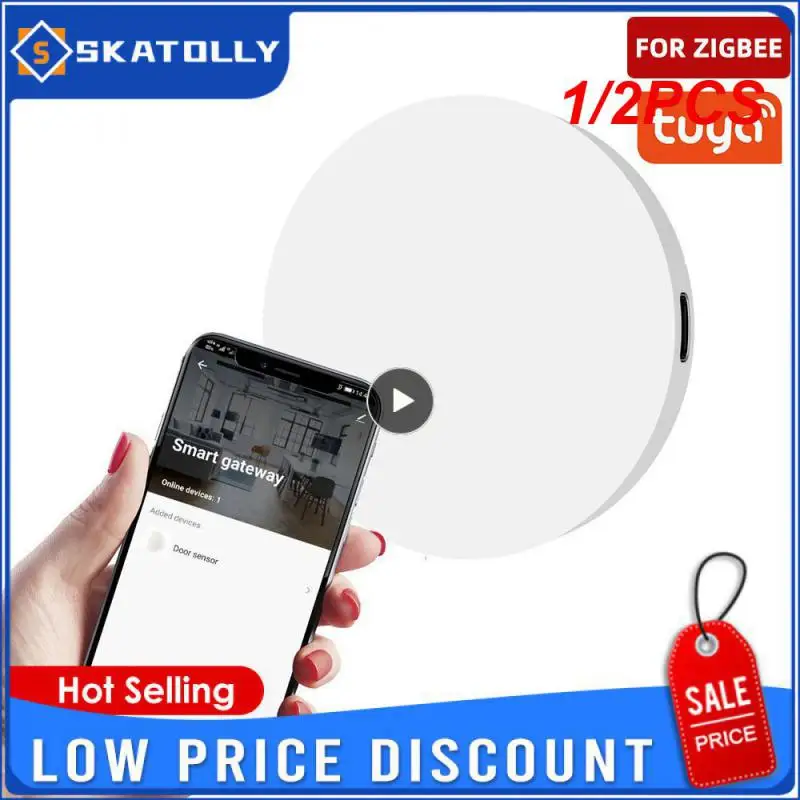 

Межсетевой беспроводной хаб Tuya, хаб с дистанционным управлением через приложение для умного дома, работает с Alexa, 1/2 шт.