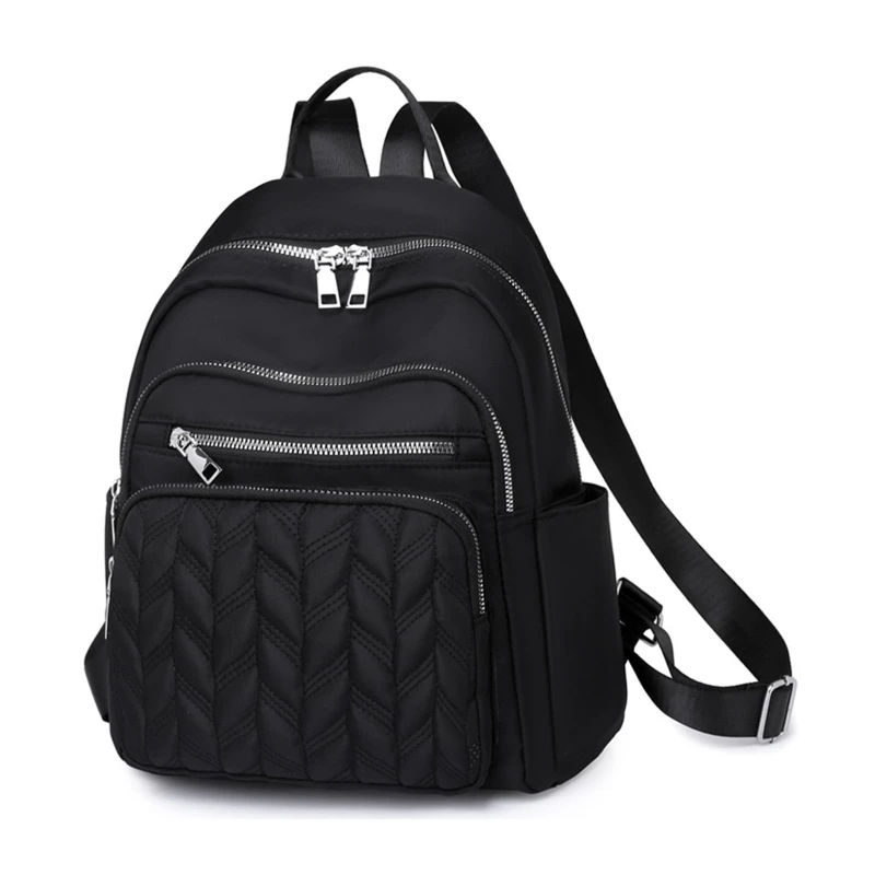 School Bag Small Backpack Purse Quilted Travel Daypack for Women Girls Teenager Student Multiple Pockets