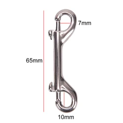 Double Ended Scuba Diving Hook - Zinc Alloy Eye Bolt Snap Hook Quick Link Carabiner (65mm)
