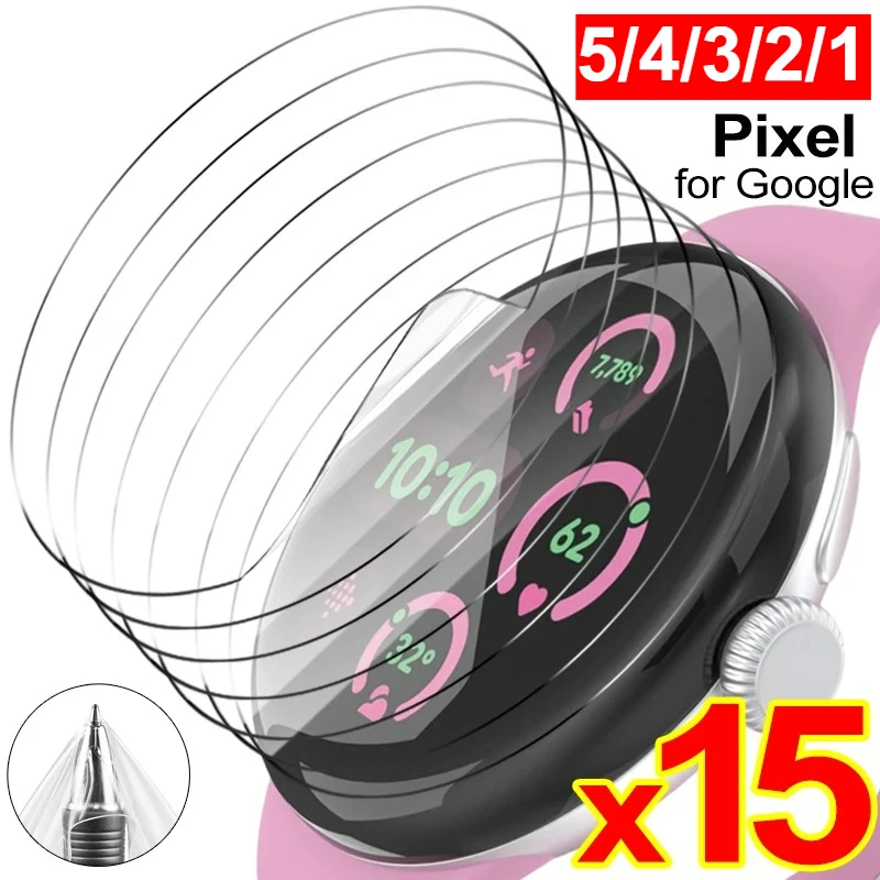 Premium TPU Screen Protector Film for Pixel Watch - Anti-Scratch Hydrogel 41mm/45mm