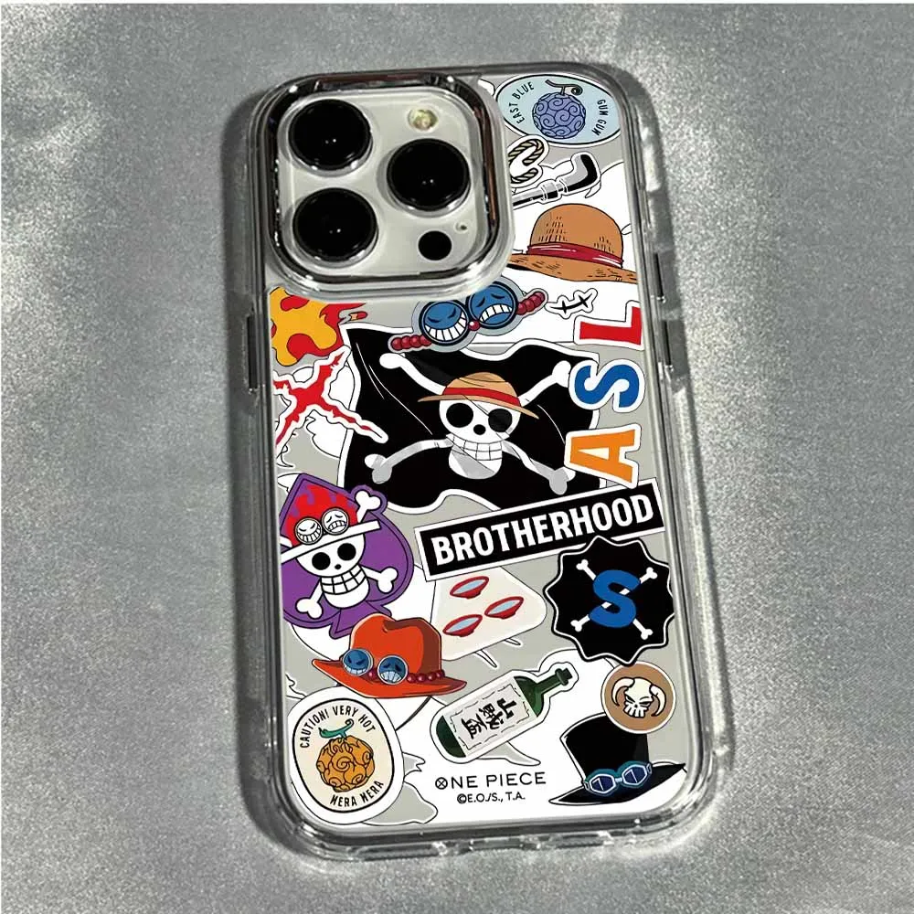 Anime Cool Logo Phone Case - Transparent Soft TPU Cover with Creative Design