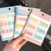 60/90/180 Sheets Transparent PET Waterproof Sticky Note Pads Notepads Posits for School Stationery Office Supplies 1