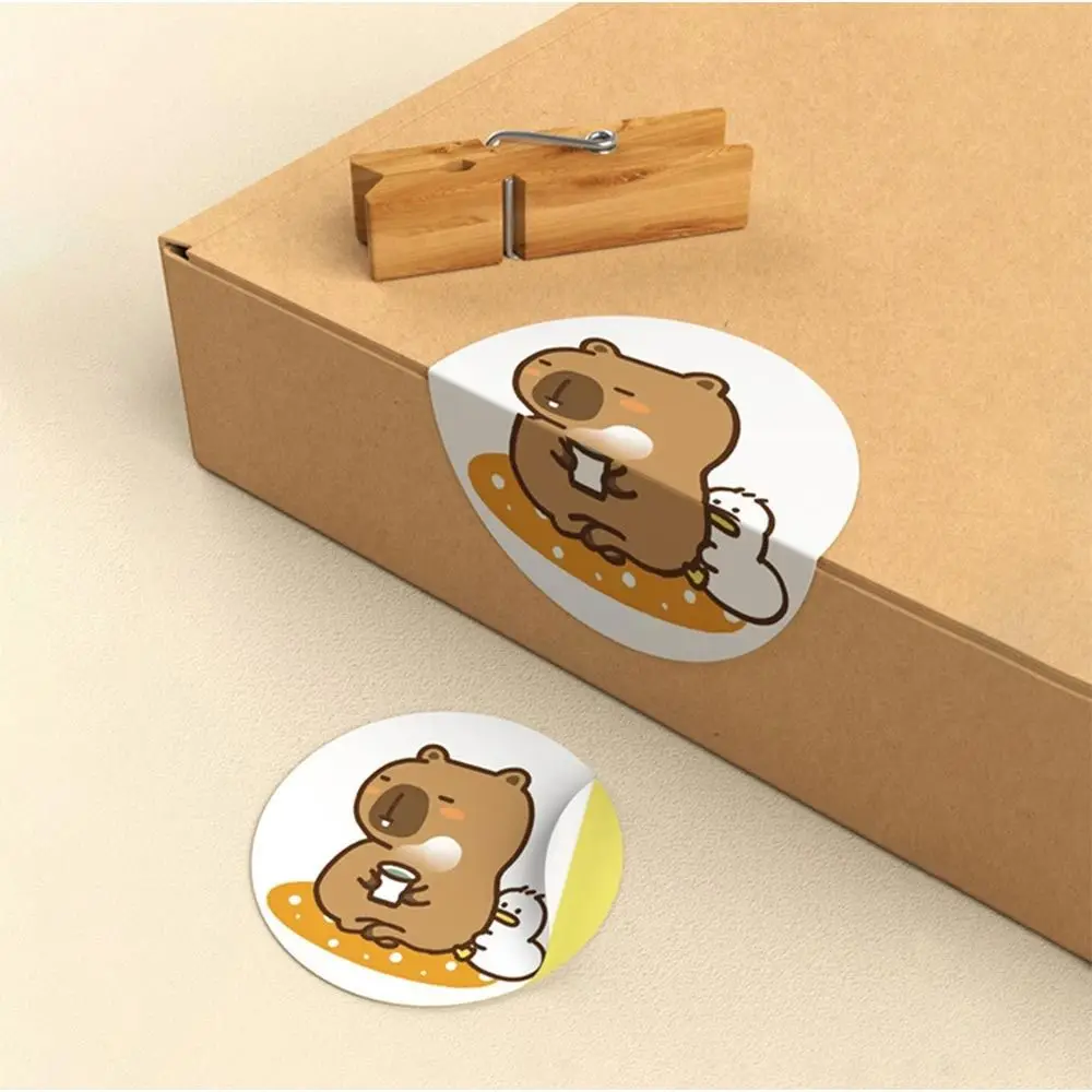 Cartoon Stickers 500PCS Multicolor Capybara Sticker Accessories Decoration Kawaii Graffiti Decal DIY Ornament Luggage cartoon sticker,cartoon stickers,animal stickers