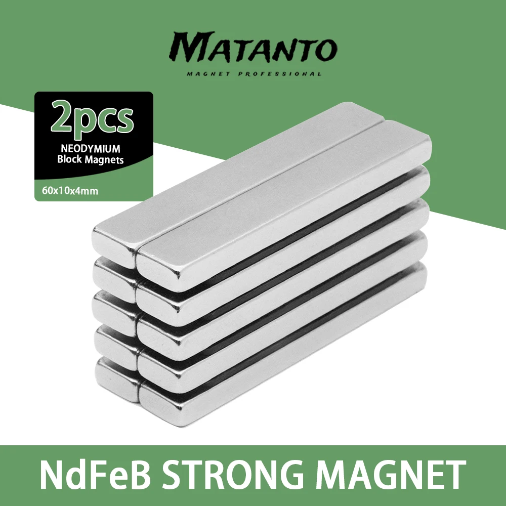 2/5/10/15/20PCS 60x10x4mm Strong Block Search Magnets 60x10x4 Permanent N35 Magnet  Magnet Fridge  Neodymium Magnet