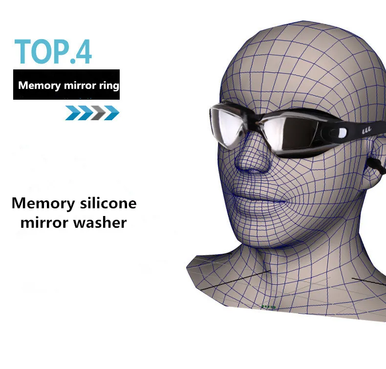 Anti Fog Professional Swimming Goggles Swimming Glasses Myopia with Earplugs Nose Clip Electroplate Waterproof Silicone Swim swimming goggles