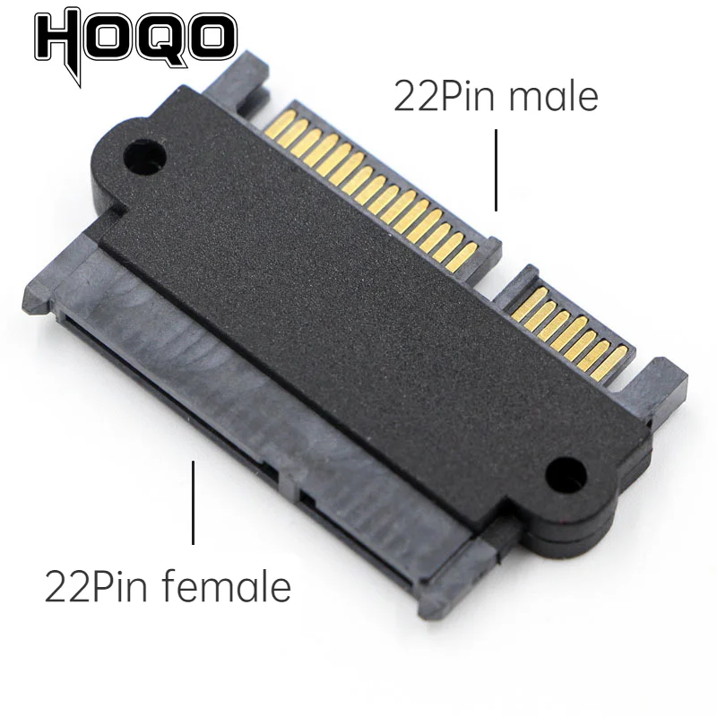 Adaptador de disco duro HDD de 2,5 pulgadas, 7 + 15 Pines, SATA macho a hembra, Conector de extensión de alimentación de datos