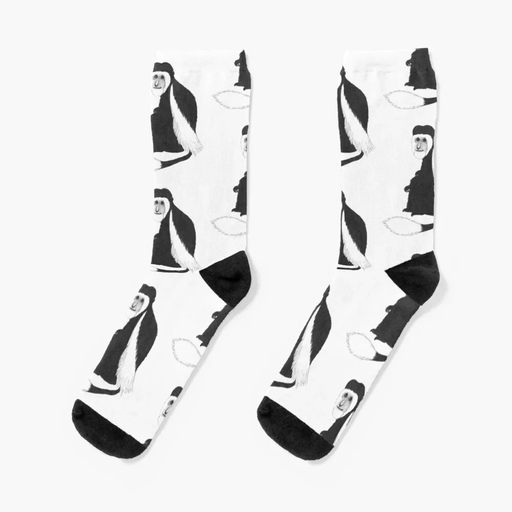 

Corrie the Mantled Colobus Monkey Socks short christmas gift Socks Men Women's