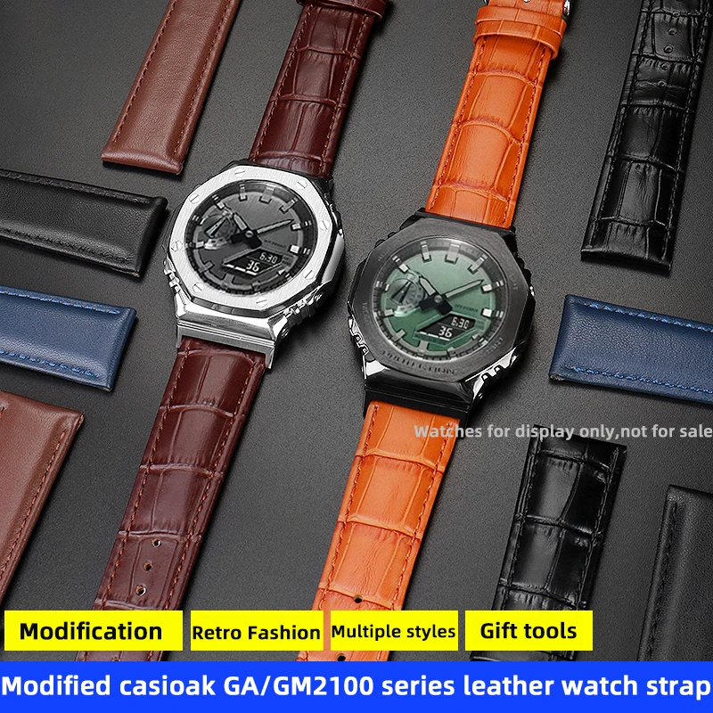 Cinturino Per Orologio In Vera Pelle Ga2100 Per Casioak Ga-2100 Ga-B2100 Casio Gm2100 Catena Per Orologio Modificata Da Uomo Accessori Per Cinturini P