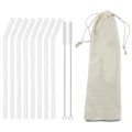 8Pcs Bent White