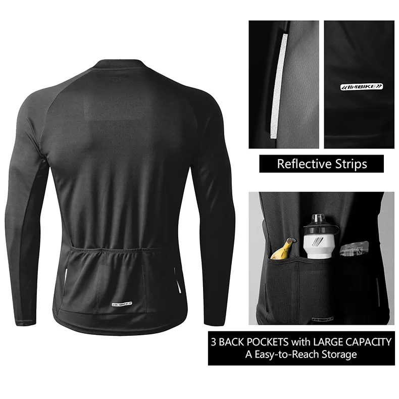 Description Picture 6 of itemINBIKE Long Sleeve Cycling Clothes Men's Spring Summer Autumn Quick-drying Top Professional Tight Road Mountain Bike Clothing