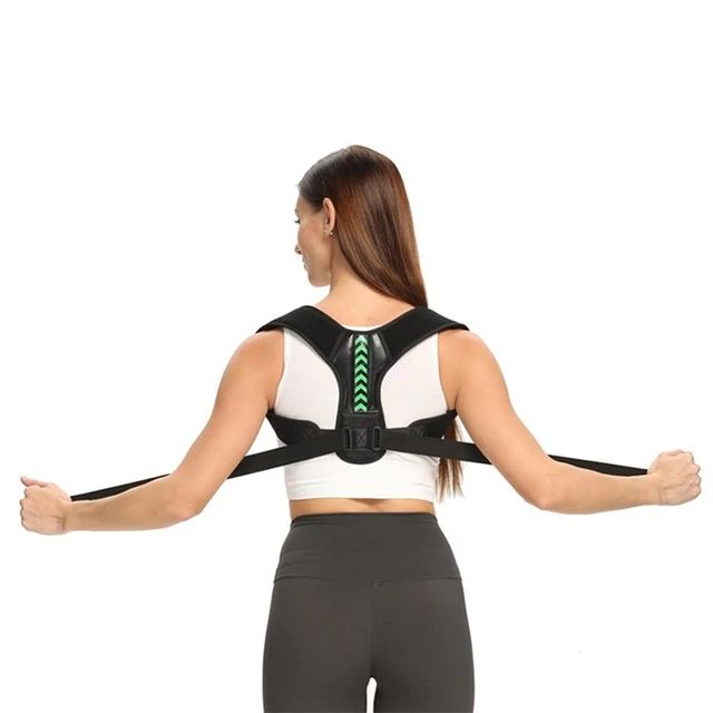 Ajustável volta ombro postura corrector cinto clavícula coluna apoio  remodelar seu corpo escritório em casa esporte superior volta pescoço cinta  - AliExpress