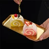 Silver Gold Stainless Steel Serving Plate Restaurant BBQ Skewers Sushi Tray Large Shallow Tray Food Storage Plates For Kitchen 3