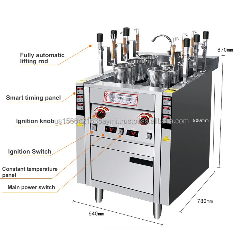 Pasta Boiler Gas/Electric Pasta Cooker Boiler 1/2 Tanks With 3/6 Baskets Professional Restaurant Electric Noodles