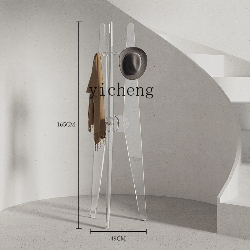 

Современная Минималистичная акриловая напольная вешалка Tqh для одежды, Офисная стойка для хранения