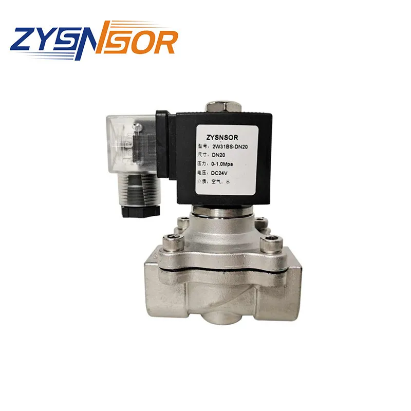 

Two Way Solenoid Valve 2W31BS-DN20 with A Pressure Resistance of 1.0MPA and A DC24V Medium of Air and Water