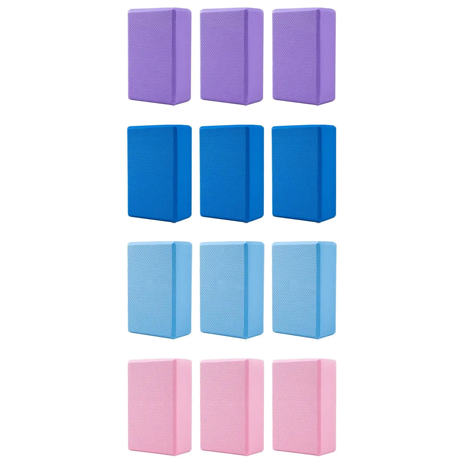 

3 Pieces Stepping Stones Yoga Bricks EVA Ages 5+ Rectangle Non Slip Kids Fitness Equipment Balancing Stone Sensory Riverstones
