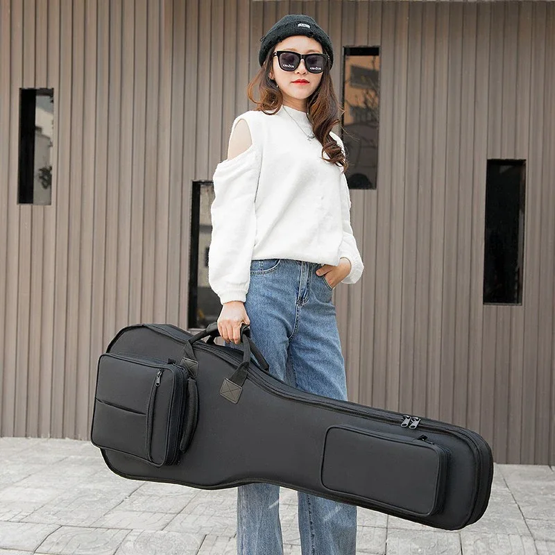 Electric Bass Waterproof Bags shockproof 16mm thicken folk acoustic electric guitar backpacks