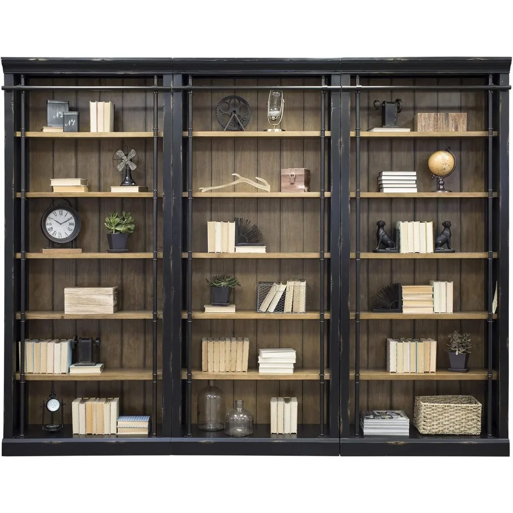 Toulouse 3 Bookcase Wall, Brown
