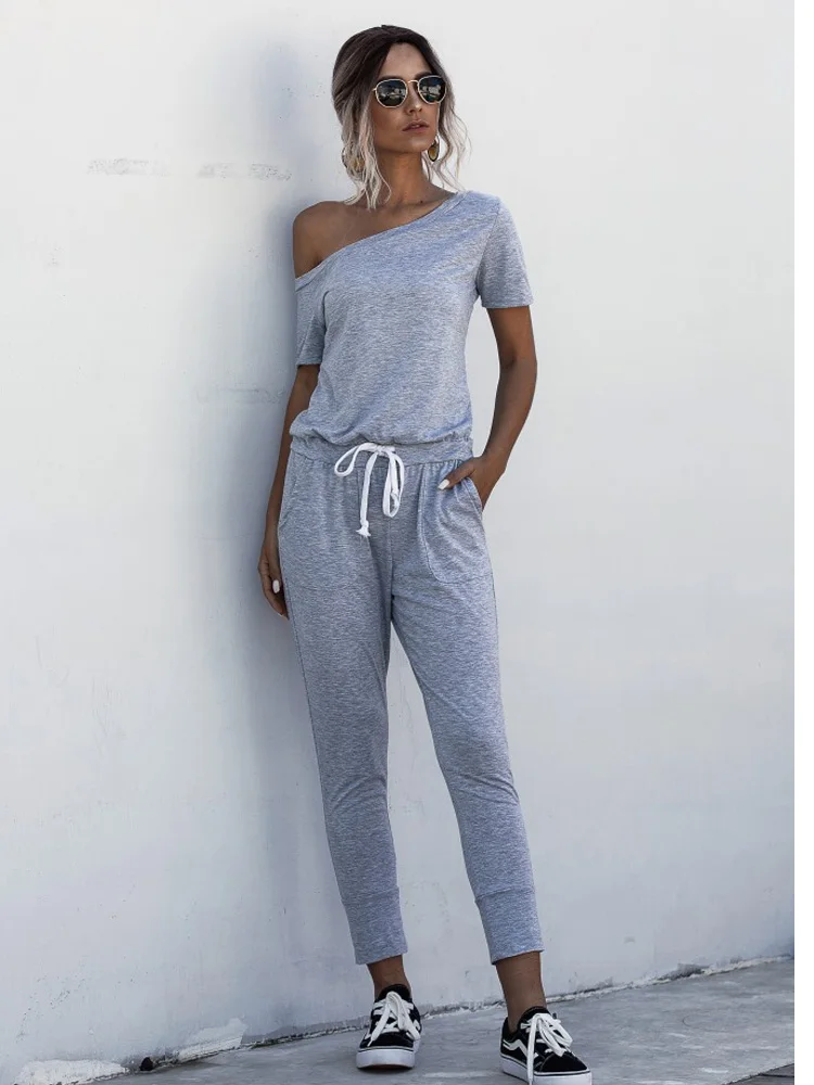 Tuta estiva con spalle scoperte tuta da donna elegante tuta nera tuta  intera da donna tuta da donna 2022| | - AliExpress